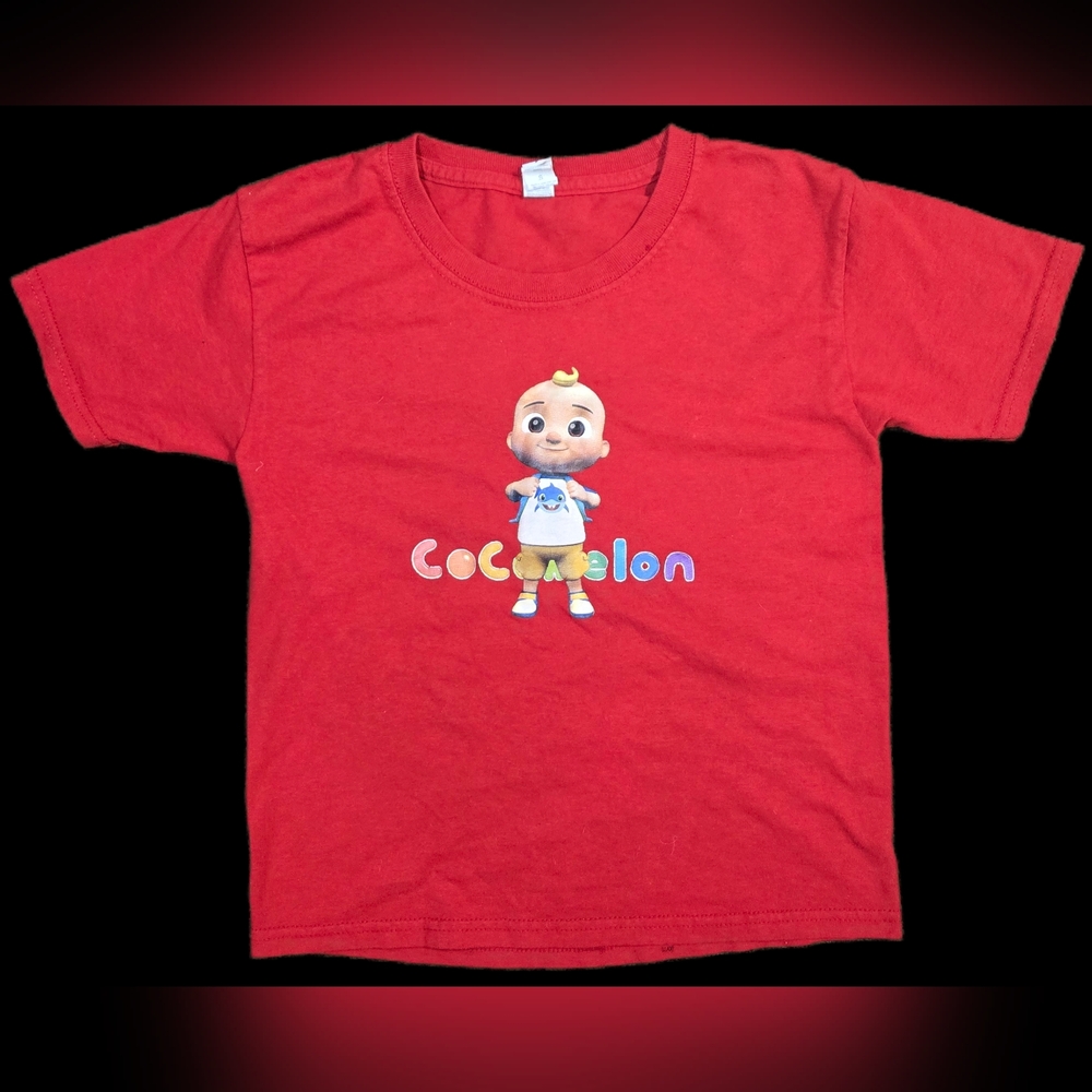 Small Red Cocomelon Graphic T-Shirt